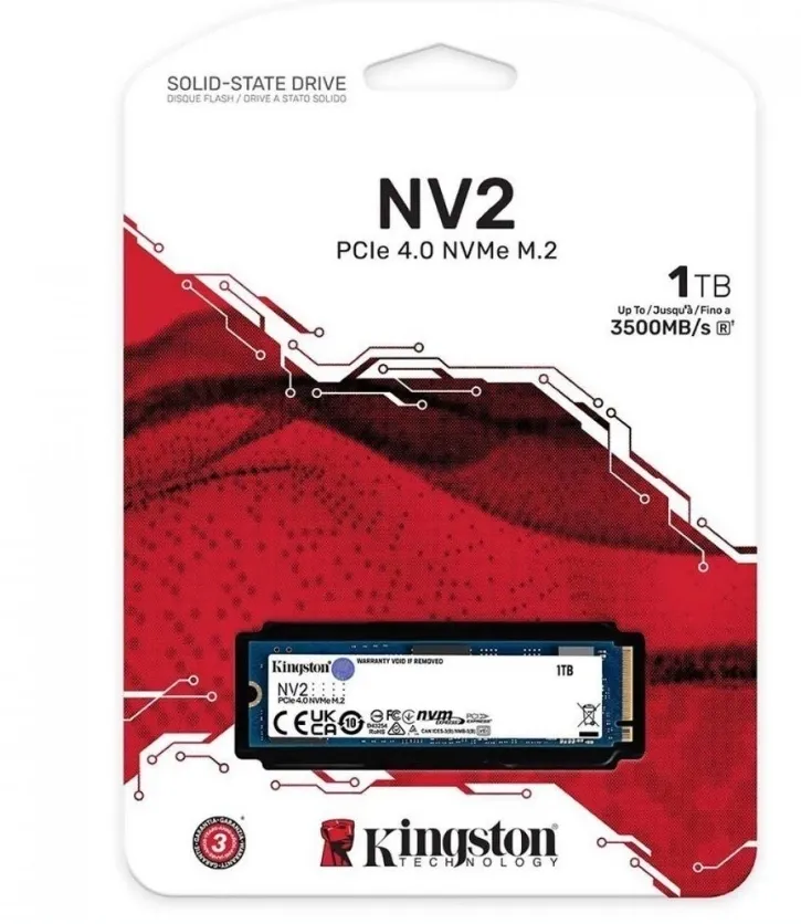 Ssd Kingston Nv2, 1tb,  M.2 Nvme